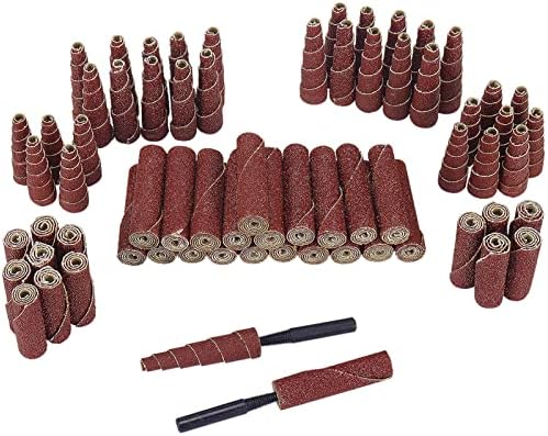 SI FANG 68Pcs Sanding Rolls Cylinder Head Porting Kit for 1/4 Die Grinder