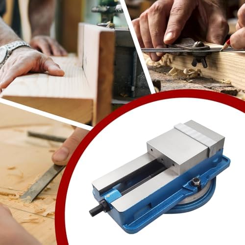 findmall 6 x 7-1/2" Accuracy Mill Vise Lengthen W/Swivel Base for Milling Shaping and Drilling Machines