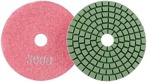 Diamond Polishing Pad, 3 inch 80 mm 3000 Grit Sanding Discs for Grinder & Polisher, Hook and Loop Backing Pad for Grinding Buffing Granite Marble Concrete Stone (1 Piece)