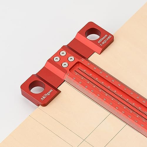 Precision Woodworking T Square 600mm, Reference Square for Layout & Setup