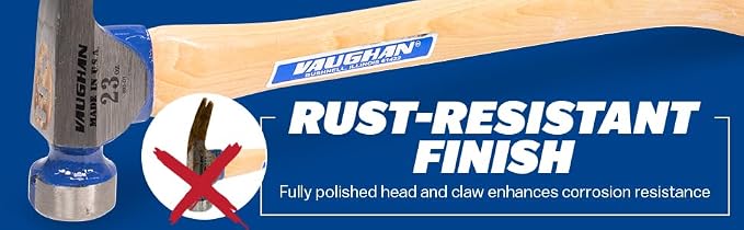 VAUGHAN CF1HC California Framer Hammer, 23 oz Milled, Nail Starter, Made In The USA, VN10304