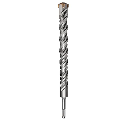 1-1/4 inch X 23.6 inch SDS Plus Rotary Hammer Drill Bit, Concrete Drill Bit for Concrete, Brick, Cement and Stone, 23.6 inch Length (23.6" Length, 1-1/4" Diameter)