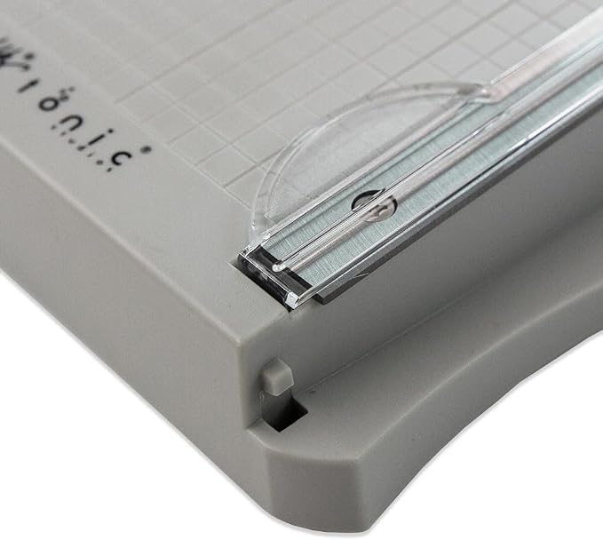Tim Holtz Mini Paper Cutter - Small Portable Guillotine Paper Trimmer for Crafts, Photo Paper, and Card Making - 6.25 Inch Cutting Length with Ruler and Grid Lines
