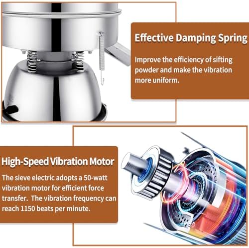Sidasu Automatic Vibrating Sieve Shaker–40&60 Mesh Flour Sifter
