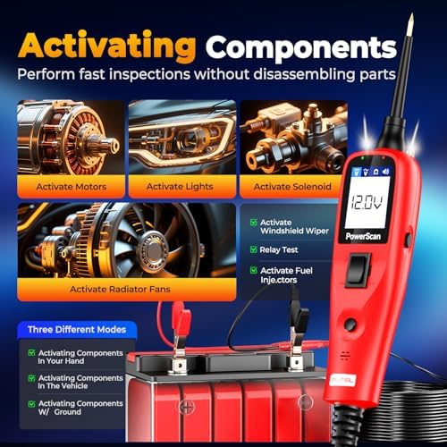 Autel PowerScan PS100 Circuit Tester 2.0, 12-24V Power Circuit Probe Tool
