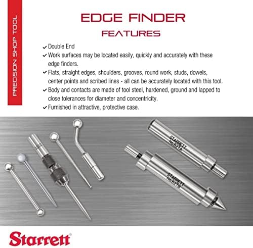 Starrett Edge Finder, .200" Contact Diameter, .500" Body Diameter