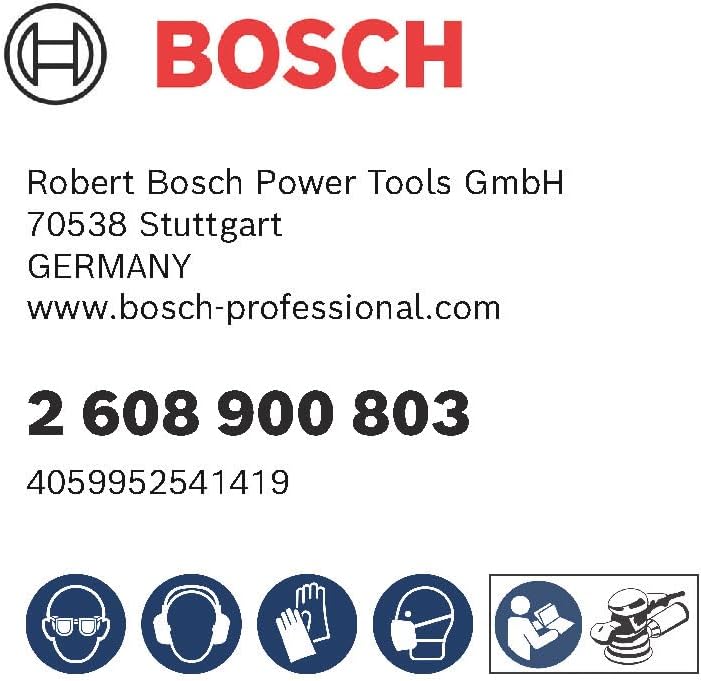 Bosch Professional 5x Expert C470 Sandpaper (Ø 125 mm, Grit 40, Accessories Orbital Sander)