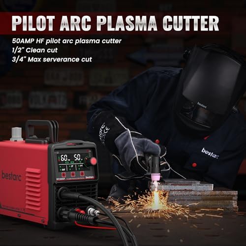 50A Plasma Cutter Machine, Pilot Arc, IGBT 110V/220V Dual Voltage