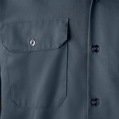 Dickies Men’s Short Sleeve Work Shirt – Durable Twill Button Down Shirts for Men, Lightweight Uniform for Daily Wear