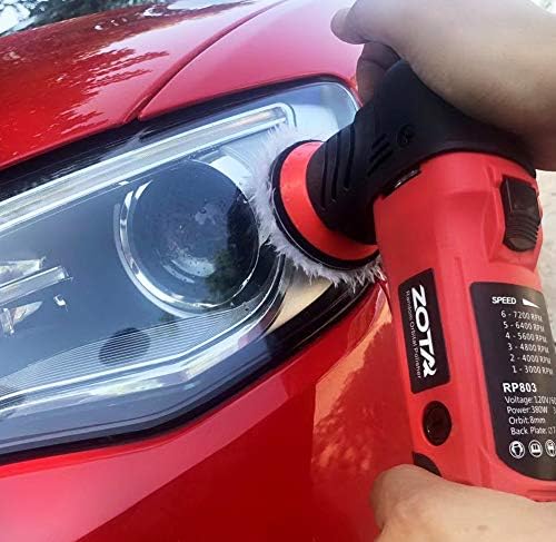 ZOTA Orbital Polisher - 3" Dual Action Mini Polisher Kit with 13.1 ft Cord for Car Detailing