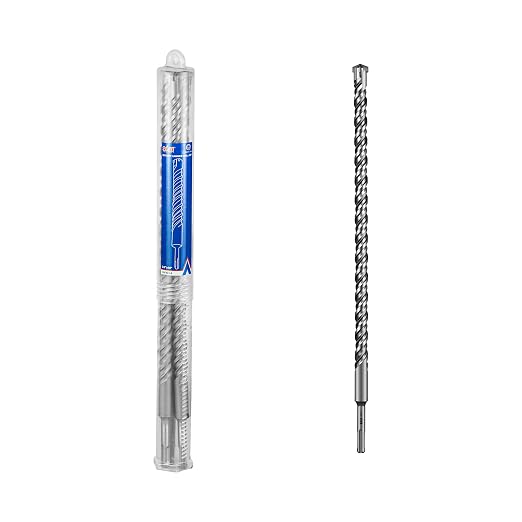 SALI 3PCS 3/4"*18" SDS Plus Rotary Hammer Drill Bit Concrete Drill Bit Kit Cross-Type Double Thread Carbide Material Suitable for Brick, Cement Walls, Stone, Hammer Drill Bits