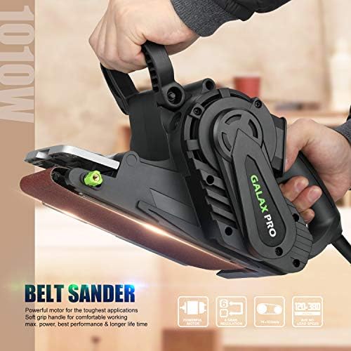 GALAX PRO 8A Belt Sander, 120-380 RPM 6-Variable Speed Settings
