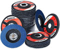28 Pack 4 1/2 Inch Flap Disc Angle Grinder Sanding Disc 40 Grit Type 27 Flap Discs Premium High Density Jumbo Zirconia Flap Sanding Disc