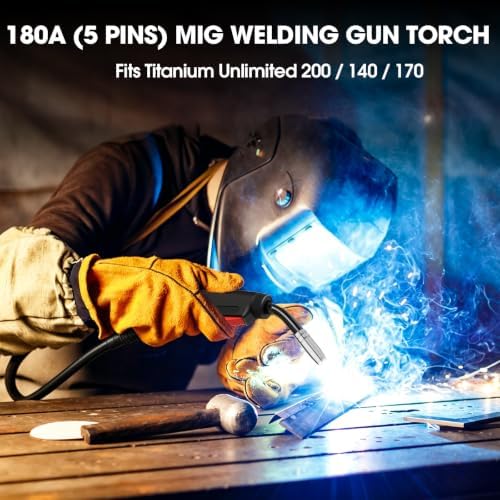 MIG Welding Gun 180Amp Fit for Titanium Unlimited 200 15FT