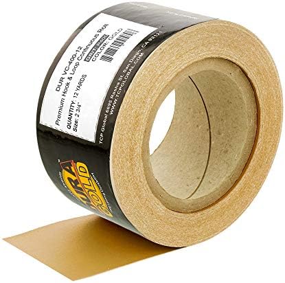 Dura-Gold Pro Series Longboard Hand Sanding File Sander Block - Hook & Loop Backing and PSA Adapter Pad & 400 Grit PSA Longboard Sandpaper 12 Yard Roll, 2-3/4" Wide