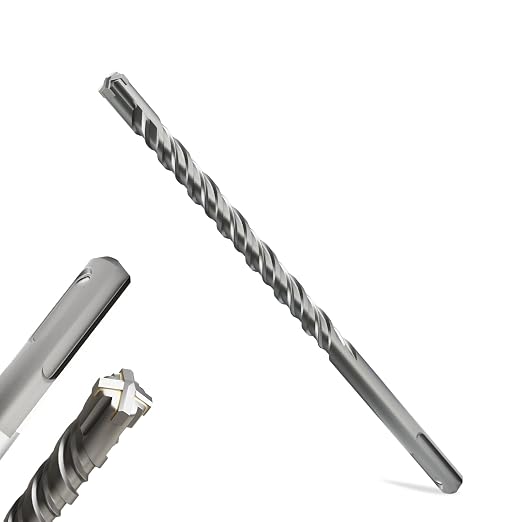 SDS Plus Rotary Hammer Drill Bits, (1/2"*8"-12.7mm*210mm) - 4 Carbide Cutting Edges, Ideal for Masonry| Heavy-Duty Masonry |Hammer Drill Bits for Precision Drilling
