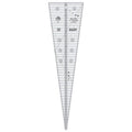 Creative Grids 15 Degree Triangle Quilt Ruler – CGREU1 – Made in USA, 7in x 24-1/2in, Non-Slip Grip Acrylic Quilting, Sewing, Crafting, Patchwork Ruler & Template