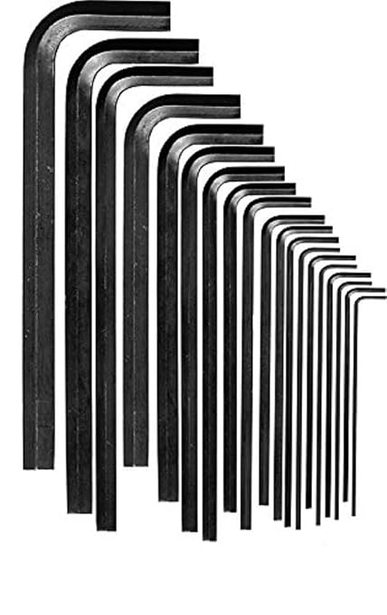 EKLIND 87169 Hex-L Key allen wrench - 17pc set Metric MM sizes 0.7-19 Short series