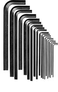EKLIND 87169 Hex-L Key allen wrench - 17pc set Metric MM sizes 0.7-19 Short series