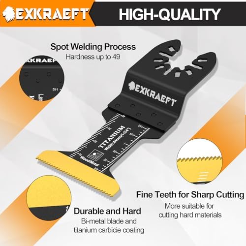 55 PCS Titanium and High-Carbon Steel Oscillating Saw Blades