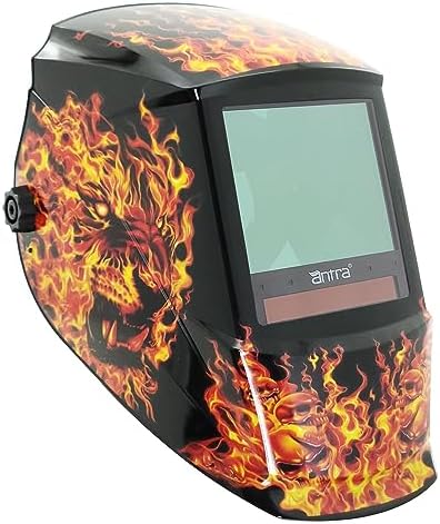 Antra True Color Auto Darkening Welding Helmet - Large Window 13.5 Sqi, Wide Variable Shade 4/5-13, Low TIG Amp Rating 2A - Precision Protection for Welding Excellence
