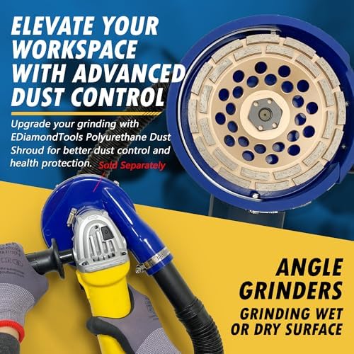7" Diamond Grinding Wheel for Concrete 24 Dbl Row Segments 7/8"-5/8"
