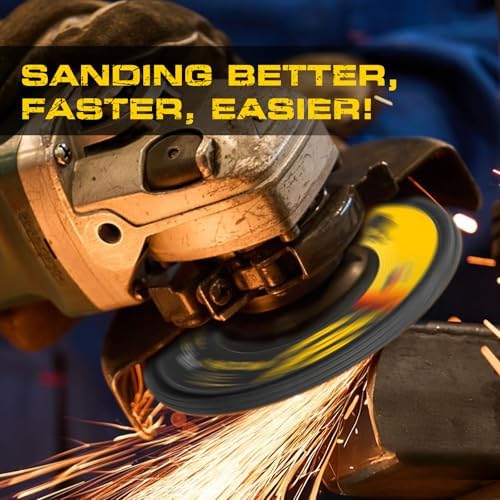Flap Discs 4 1/2 for Angle Grinder, 40 Pcs Flap Discs 40 Grit, 4.5" x 7/8" High Density Zirconia Type 27 Flap Sanding Disc for Grinding, Rust Removal, Sanding and Finishing - 40 Packs