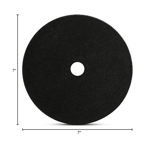 BHA Metal and Stainless Steel Cut Off Wheels for Angle Grinders, 7” x 1/16” x 7/8” - 25 Pack
