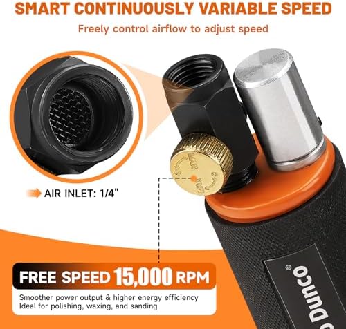1/2/3" Mini Random Orbital Air Sander Pneumatic DA Polisher Kit
