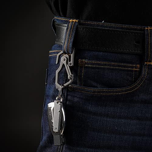 KeyUnity Titanium Carabiner Keychain Multitool Tool