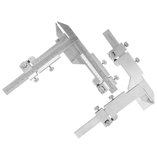 Stainless Steel Height Vernier Caliper Gear Tooth Altitude Slide Marking Ruler