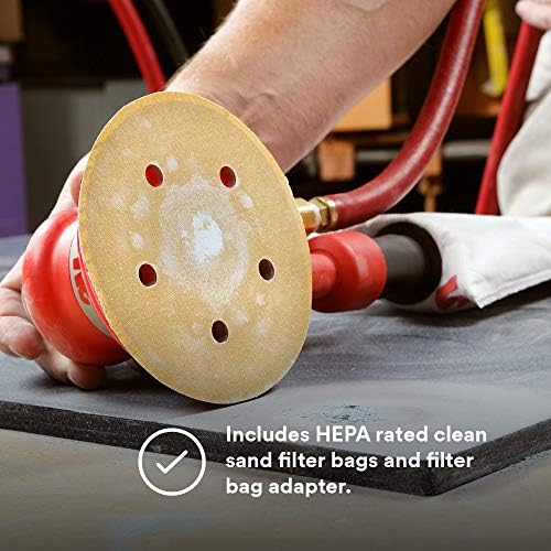 3M Self-Generated Vacuum Random Orbital Sander, 20327, 6 in, 3/16 in Orbit