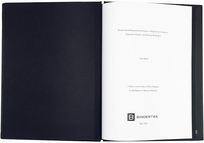 Faux Leather Springback Thesis Binder - Green, 1" Spine, by Bindertek