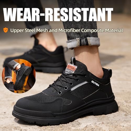 Steel Toe Shoes for Men Puncture Resistant Mens Safety Work Shoes
