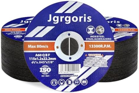 Cutoff Wheels 4 1/2 inch, Grinder Cutting Disc for Metal Iron DIY, 125 Pack