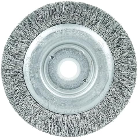 Weiler 00214 3" Narrow Face Crimped Wire Wheel, .008" Steel Fill, 1/2"-3/8" Arbor Hole, Made in the USA (Pack of 2)