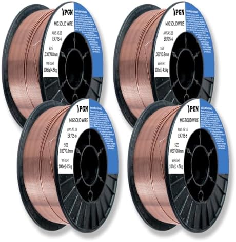 PGN ER70S-6 .030" (4 Pack) Solid MIG Welding Wire - 10lb Spool