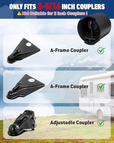 Trailer Lock for 2-5/16 Inch Couplers, Heavy Duty Trailer Hitch Locks