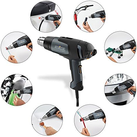 Steinel HL 1920 E Multi Purpose Kit - Heat Gun Set incl. Heat Tool with Variable Temperature & Airflow, hot air Gun Set for desoldering, Welding Plastics, thawing Frozen Pipes