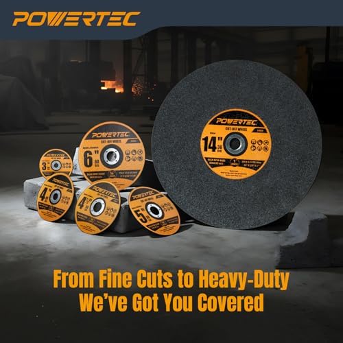 POWERTEC 3" Cut-Off Wheels, 100 PK, 3/8" Arbor (14017-P2)