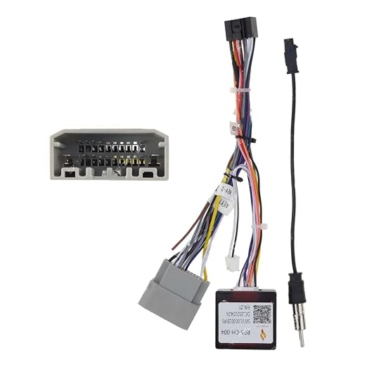 16pin Car Stereo Radio Power Retrofit Wiring Harness Adapter fits for Jeep Wrangler Cherokee Compass Grand Patriot Dodge Caliber Voyager Chrysler Sebring