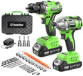 Taskstar 21V Cordless Drill & Impact Driver Combo Kit for DIY Home