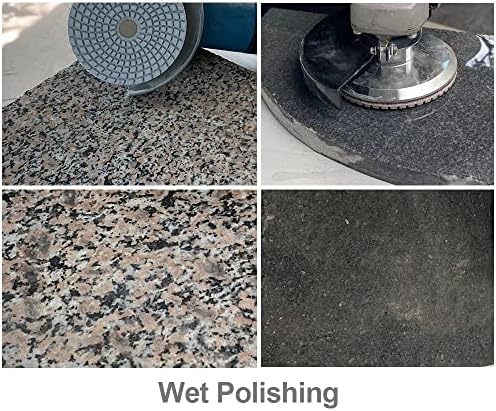 SHDIATOOL 4 - Inch Diamond Polishing Pads with White Bond Grit 800 Wet for Marble Granite Stone 8Pcs 100mm