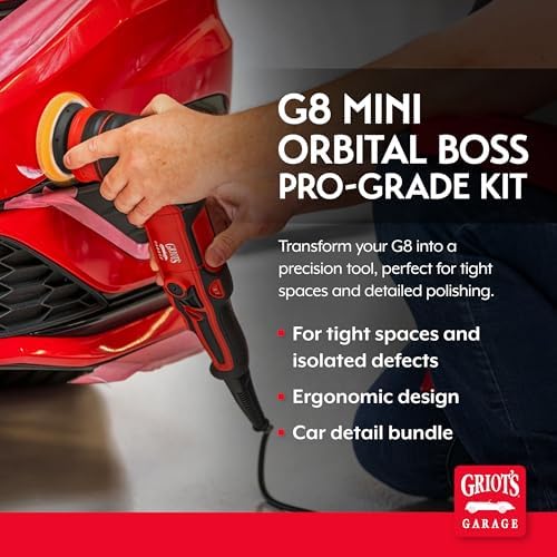 Griot's Garage G8 Orbital Polisher Kit for Car Polishing, 11708