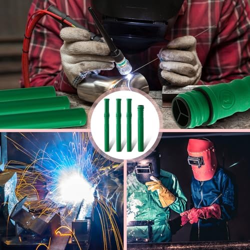 Tandefio 4 Pcs Welding Rod Storage Tube 40 Inch Tig Rod Holder, Green