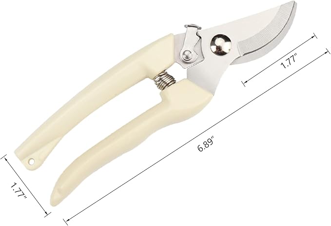 12 Pcs Garden Scissors for Plant, Tip Pruning Shears for Cutting Flowers, Trimming Plants, Bonsai and Fruits Picking (Bypass Blade Pruner)