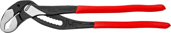Knipex Alligator® XL Pipe Wrench and Water Pump Pliers black atramentized, with non-slip plastic coating 400 mm (self-service card/blister) 88 01 400 SB