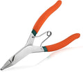 SPEEDWOX 9 inch Angle Tip Lock Ring Pliers with Hole Flat Jaw