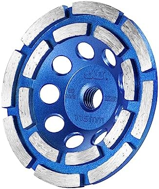 SALI 4.5 Inch Concrete Grinding Wheels 16 Turbo Diamond Segments 5/8-11 Arbor Diamond Grinding Wheel Fit for Paint, Epoxy, Mastic Coating Removal