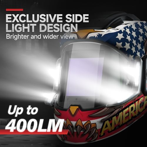 ANDELI Auto Darkening Welding Helmet with Light,with Internal Display